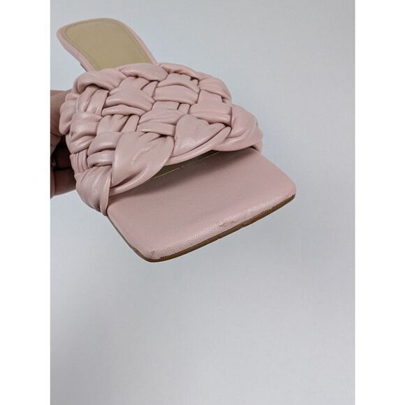 Marc Fisher LTD. Caleno Slip On Kitten Heel Sandals Women's 8M Light Pink Solid - Picture 8 of 11